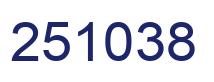 Number 251038 blue image