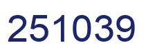 Número 251039 imagen azul