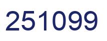 Number 251099 blue image