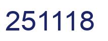 Number 251118 blue image