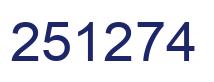 Number 251274 blue image