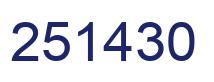Número 251430 imagen azul