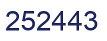 Number 252443 blue image