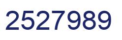 Número 2527989 imagen azul
