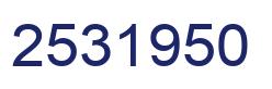 Número 2531950 imagen azul
