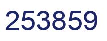 Number 253859 blue image