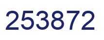 Number 253872 blue image