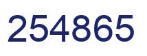 Número 254865 imagen azul