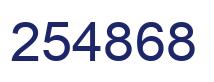 Número 254868 imagen azul
