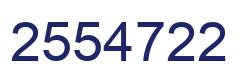 Número 2554722 imagen azul
