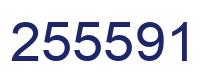 Number 255591 blue image