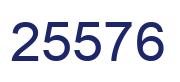 Number 25576 blue image
