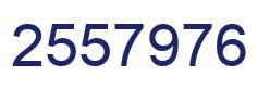 Number 2557976 blue image