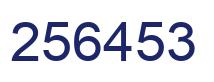 Número 256453 imagen azul
