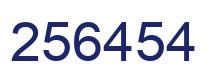 Número 256454 imagen azul