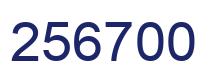 Number 256700 blue image