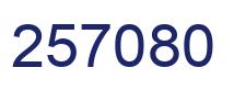 Number 257080 blue image