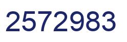 Número 2572983 imagen azul