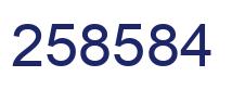 Número 258584 imagen azul