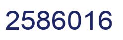 Number 2586016 blue image