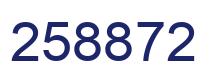 Number 258872 blue image