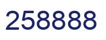 Number 258888 blue image