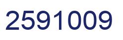 Number 2591009 blue image