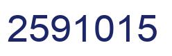 Number 2591015 blue image