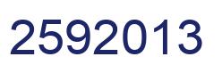 Number 2592013 blue image