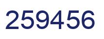 Número 259456 imagen azul