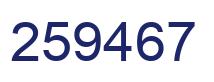 Número 259467 imagen azul