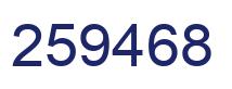 Número 259468 imagen azul