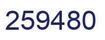 Número 259480 imagen azul