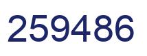 Número 259486 imagen azul