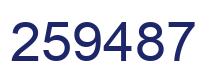 Número 259487 imagen azul