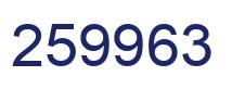Number 259963 blue image