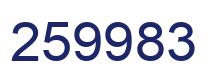 Number 259983 blue image