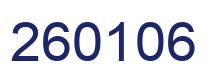Number 260106 blue image