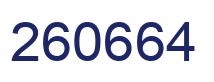 Number 260664 blue image
