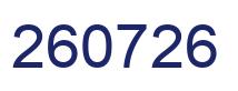 Number 260726 blue image