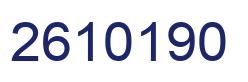 Number 2610190 blue image