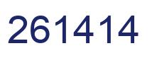 Número 261414 imagen azul