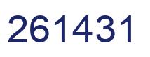 Number 261431 blue image