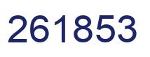 Number 261853 blue image