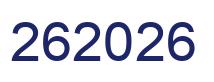 Number 262026 blue image