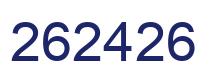 Number 262426 blue image