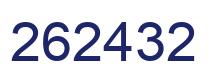 Number 262432 blue image