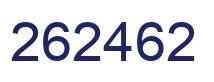 Number 262462 blue image