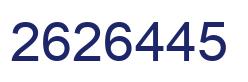 Number 2626445 blue image