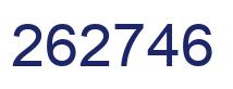 Number 262746 blue image